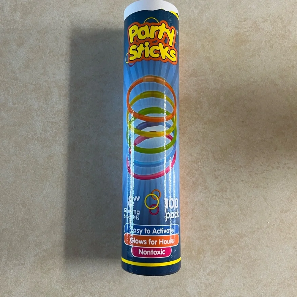PartySticks Glow Sticks Party Supplies 100pk - 8 Inch Glow in the Dark